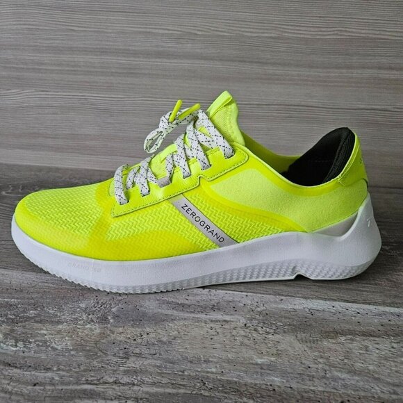 Cole Haan Zerogrand Neon Yellow Mens Winner Tennis Sneaker Size 10 Shoe C34012 - Picture 2 of 16